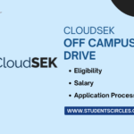 CloudSEK Off Campus Drive