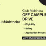 Club Mahindra Off Campus Drive