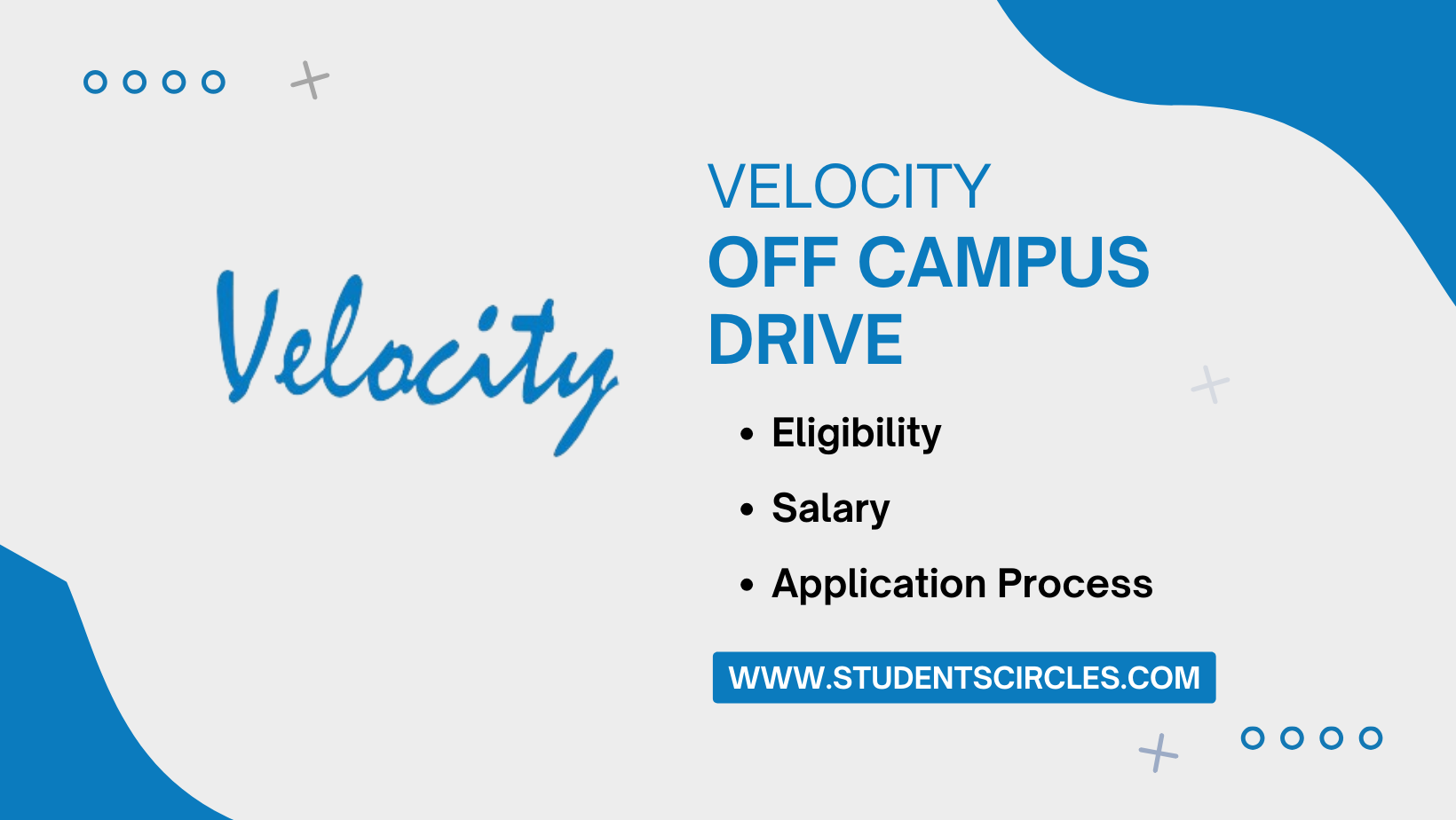 Velocity Software Off Campus Drive