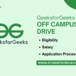 GeeksforGeeks Off Campus Drive