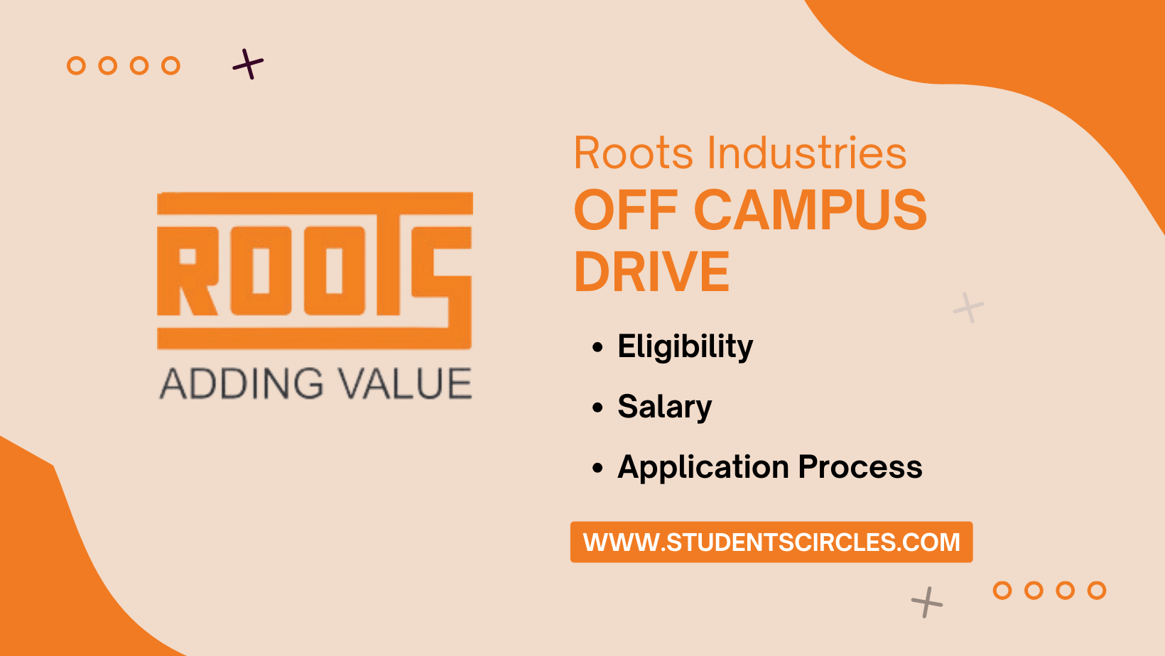 Roots Industries Off Campus Drive
